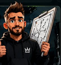 DOUBLEKEY-Manager mit Taktiktafel und Daumen nach oben